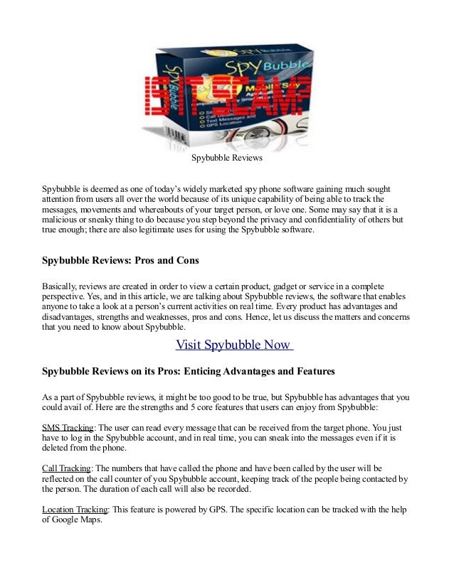 reviews on spybubble software